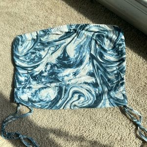 TIE DYE SCRUNCH TUBE TOP